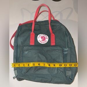 Fjallraven Kånken Backpack in Green and Pink